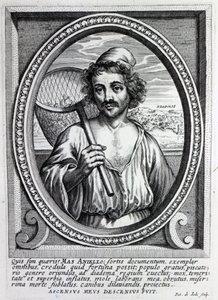 Masaniello，由Petrus de Iode雕刻 作者 荷兰学校